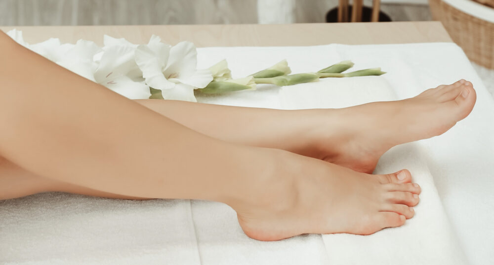 Smooth legs after Electrolysis treatment in spa